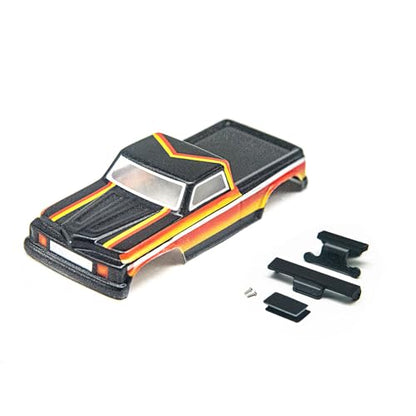 Hobby Axial 1/30 RC Crawler Plastic Clear Body Shell for SCX30 Ford Bronco Hand-Painted Graffiti DIY Upgrades (Model 4)