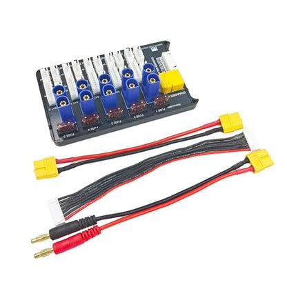 EC5 Parallel Charging Board 2S-6S Lipo Battery Balance Charge Board Expansion Board for RC Drone Helicopter Battery Charger