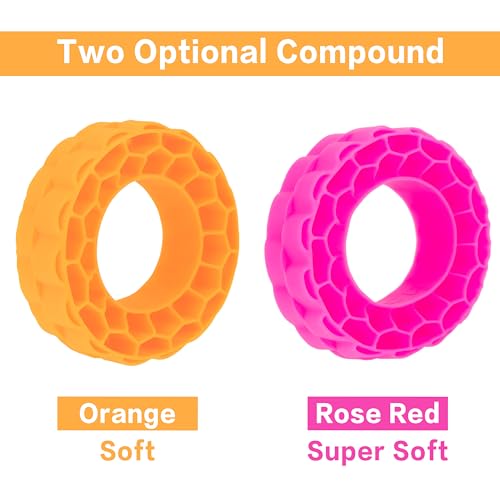 MEUS RACING Soft Silicone Rubber Inserts for 68-72mm 1.3" Tires (Orange) - color: Soft