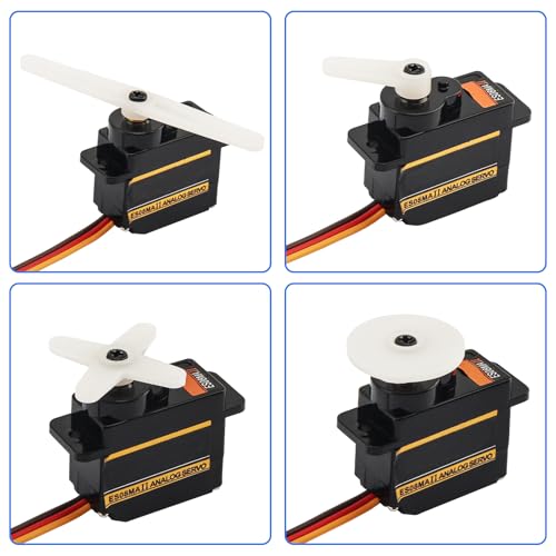 12g Metal Gear Steering Servo Upgrades Fit for Axial 1/24 SCX24 RC | with Servo Mount Bracket and Arm and Steering Link Set