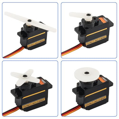12g Metal Gear Steering Servo Upgrades Fit for Axial 1/24 SCX24 RC | with Servo Mount Bracket and Arm and Steering Link Set