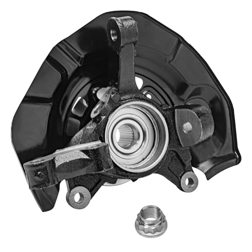 Detroit Axle - AWD Front Steering Knuckles & Wheel Hub Bearings + Outer Tie | Rod Ends Replacement for 2004-2010 Toyota Sienna - size: 4SU48679/Kit