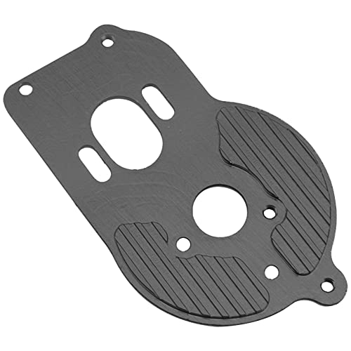Metal Motor Mount Plate Fixed Bracket Compatible with Losi 1/18 Mini-T 2.0 2WD Stadium RC Truck Hop-Up Parts (Black) - color: Black