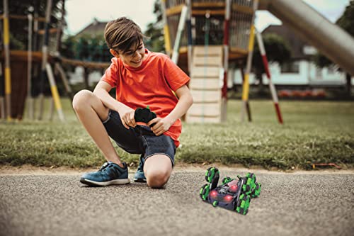 LEXiBOOK, Crosslander Flip RC Car, RC45 | 360° stunts, Smoke jet, 6 wheels, Rechargeable - style: Crosslander Flip