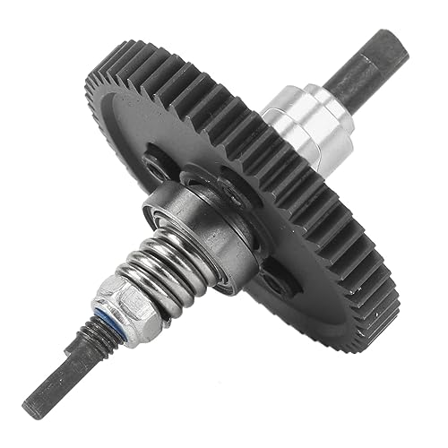 SUNGOOYUE 54T Spur Gear Complete Slipper Clutch Assembly, Aluminum Steel Differential Gear with Accuracy Manufactured Teeth, for Slash 4x4 Rustler HuanQi 727 1/10 RC Cars (Silver) - color: Silver