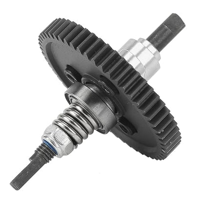 SUNGOOYUE 54T Spur Gear Complete Slipper Clutch Assembly, Aluminum Steel Differential Gear with Accuracy Manufactured Teeth, for Slash 4x4 Rustler HuanQi 727 1/10 RC Cars (Silver) - color: Silver