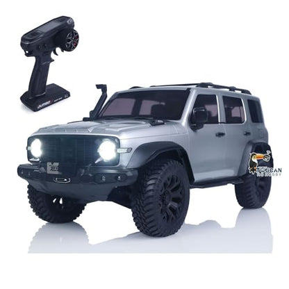 TOUCAN RC HOBBY Plastic 1/8 Tank300 Competitive Edition Remote Control Rock Crawler RC Off Road Car 80A ESC 775 Brushed Motor for Adult - color: Silver
