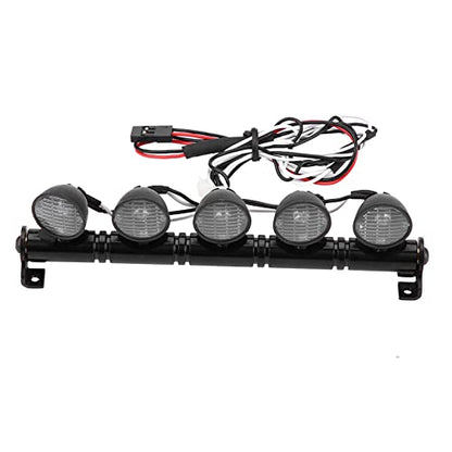 Pilipane 5 pcs LED RC Car Lights, RC Car Light Bar Kit, 1/10 Scale RC Crawler Car Roof Light Bar Spotlights Fit for for RC Crawler Car Truck Accessories