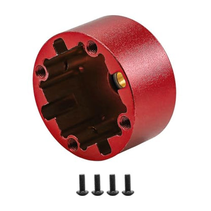 Yiju Differential Case Housing RC Aluminum Alloy Differential Carrier Metal Upgrade Lightweight Construction Replacement Part Suitable for Remote Control C, Red