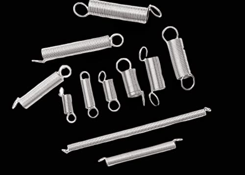 200pcs Compression & Extension SpringAssortment Set, Small Metal Loose Steel Coil Springs Assortment Kit AssortedW/Plastic Storage Box
