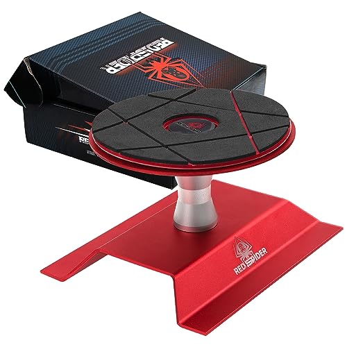 ShareGoo RC Car Work Stand Repair Workstation Compatible with Traxxas TRX-4 Axial SCX10 Arrma Redcat Gen8 Losi 1/10 1/8 RC Car Truck (Red) - color: Red