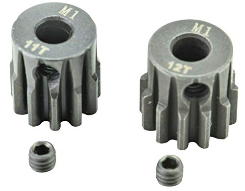 Apex RC Products 11-20T Mod 1 M1 5mm 1/8 Scale Pinion Gear Set (11 & 12) - size: 11 & 12