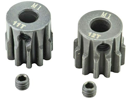 Apex RC Products 11-20T Mod 1 M1 5mm 1/8 Scale Pinion Gear Set (11 & 12) - size: 11 & 12
