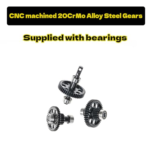 RampCrab Transmission Gear Set for TRX4M RC Car, Low Range (Crawl), Hardened Steel Gearbox Gears(23.2:1 Reduction Ratio), Upgrades Parts for TRX4-M Bronco Defender 1/18 RC Crawler Car - size: 23.2 / 1