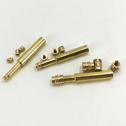 QSJ 12pcs M2.5 M3 M4 Threaded Inserts with 3 Size Soldering Iron Tips Heat Set Insert Tip Brass Nut for 3D Printed Plastic Parts - size: (12pcs) M2.5, M3, M4