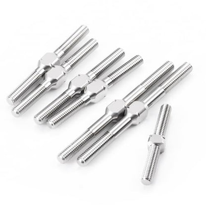 7PCS RC Titanium Turnbuckles Set Complete Turnbuckles Camber Link Toe Link Set for 1/10 Team Associated RC10CC RC Car Upgrades Parts Accessories