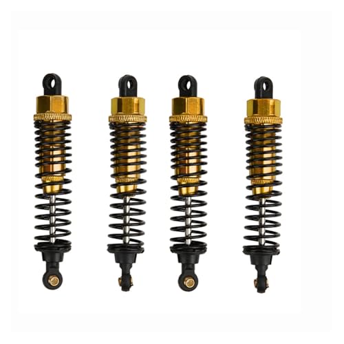 4pcs 68mm/98mm /108mm Aluminum Shocks Absorbers Damper for HSP for HPI 1/10 Scale RC Car On-Road Monster Truck Off Road Buggy(Golden 98mm) - color: Golden 98mm