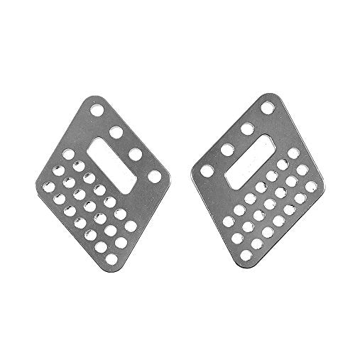 Que-T Aluminum Front and Rear Dual Damper Shock Mount for 1/10 Axial Wraith RC Truck (Silver)