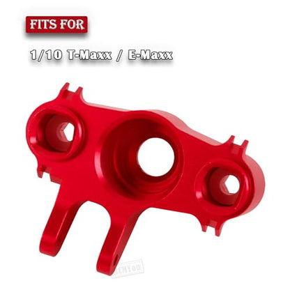 RC Steering Block Knuckle Arm Upgrades Part for 1/10 T-Maxx/E-Maxx,Aluminum Steering Block Knuckle Arm w/Rubber Shielded Bearing Hops up,#5334,Red - color: Red - (Upgrades Part)