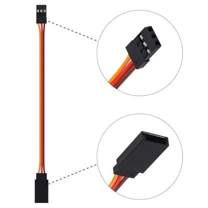 10PCS 300mm Servo Extension Cable 3-Pin Male to Female 30 Core Lead Wire Cable Connectors Control Board Remote - 30CM