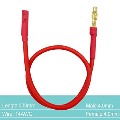 6PCS 4.0mm Banana Gold Bullet Connector Extension Cable for RC Brushless Motor ESC Extension Cable Wire RC Car Boat Parts
