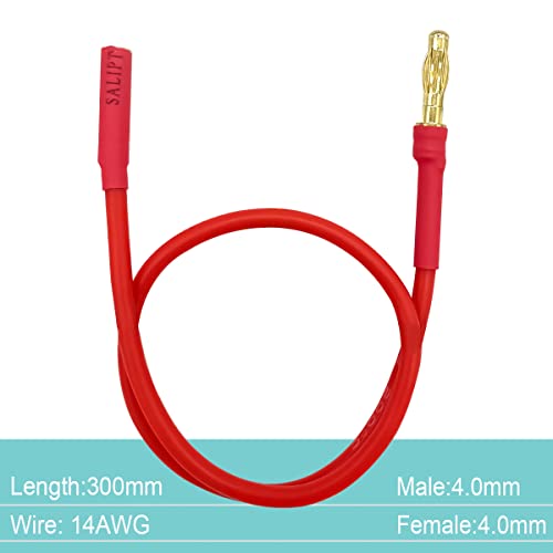 6PCS 4.0mm Banana Gold Bullet Connector Extension Cable for RC Brushless Motor ESC Extension Cable Wire RC Car Boat Parts