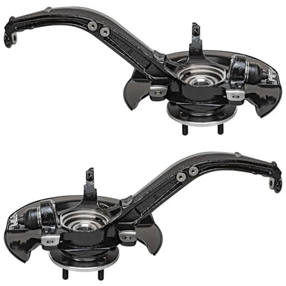 Detroit Axle - 2.4L Front Knuckles Tie Rods for 2003-2007 Honda Accord 2004 | 2005 2006 Steering Knuckles and Wheel Bearing Hub Assembly Outer Tie Rod Ends Replacement [Manual Transmission] - size: 4SU48821/Kit