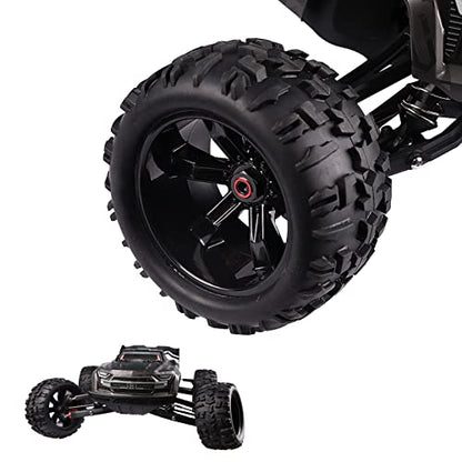 Aimrock 17mm Hex Wheels and Tires RC Truck Tire and Rims w/Foam Inserts for 1/8 Kraton 1/10 Maxx E-Revo, 4PCS