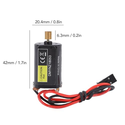 Alomejor Brushless Motor and Esc 30A Brushed ESC, Electric Speed Controller with Brake Red JST Power Connector for 1/16 1/18 /24 RC Cars Boats (53T)