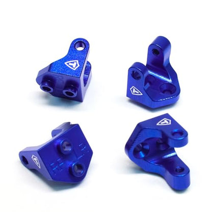TREAL Aluminum 7075 Shock Mounts Set (4) for 1/18 Mini LMT Monster Truck Brackets(Blue) - color: Blue