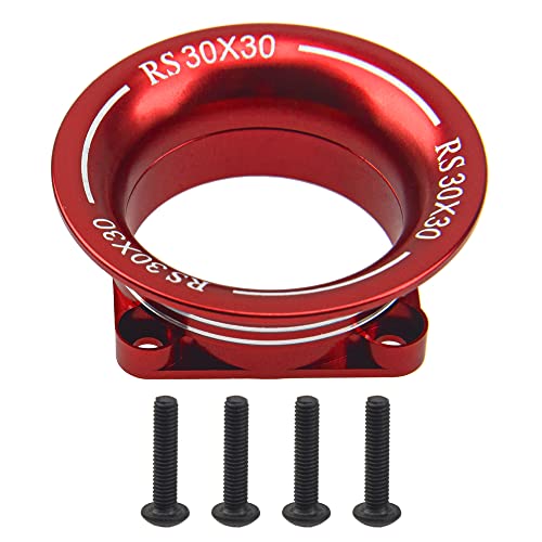 Metal Motor ESC Cooling Fan Cover Air Inlet Channel 3010 for 30mm×30mm 540 550 Motor Fan Compatible with 1/8 1/10 1/12 RC Car Truck (Red) - color: Red