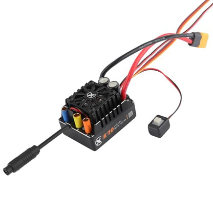 XC E10 Sensored Brushless ESC for 1/10 RC Car,2-4S 140A | Bluetooth APP Programming,6.0V/7.4V/8.4V BEC,Turbo Timing,Multiple protection,Smart Fan - style: XT60