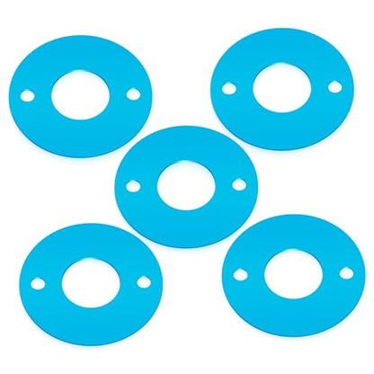 Aluminum Blue Anodized Washers Motor Spacer Motor Mount Washer Plate Motor Mount Washers Shims Compatible with Tamiya TT01/TT02/M07/M08/TA02 1/10 RC Car Motor Protection Gasket