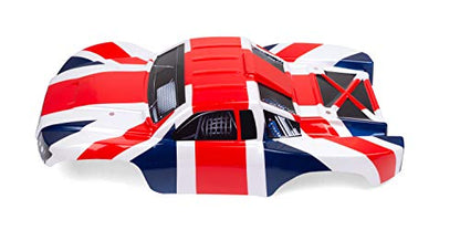 SummitLink Custom Body UK Royal Union Flag Style Compatible for 1/10 Scale RC Car or Truck (Truck not Included) SS-UK-01