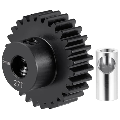 2pcs Pinion Gear 32P 5mm 27T Gear Motor Gears for 1/5 1/6 1/8 1/10 | 1/14 1/16 1/18 RC Buggy Monster Truck Drift Car Off-Road Crawler Parts - size: 27T