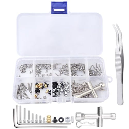 271pcs M1.4 RC Screw Kit Screws Assortment Set Hardware Fasteners for Axial SCX24 1/24 RC Crawler Deadbolt C10 Jeep AXI90081 AXI00001 AXI00002
