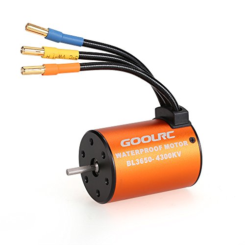 GoolRC 3650 4300KV Waterproof Brushless Motor for 1/10 RC Car HSP 94123 HuanQi 727 FS Racing 53625/53632