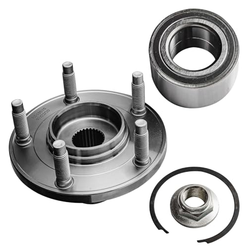 Detroit Axle - 2pc Front Steering Knuckle Kit for 2005-2012 Ford Escape | 2005-2011 Mazda Tribute Mercury Mariner, Passenger Side Steering Knuckle, Wheel Bearing Hub Replacement - size: 2UW471878/Kit