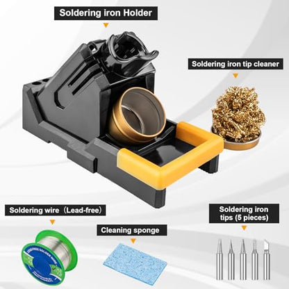Siziviki 936A I Soldering Station Iron Kit, 45W | Micro Soldering Practice Set for Electronics, ESD-Safe, Minimalist Operation, Fast Heating & Temp Control 302°F–572°F