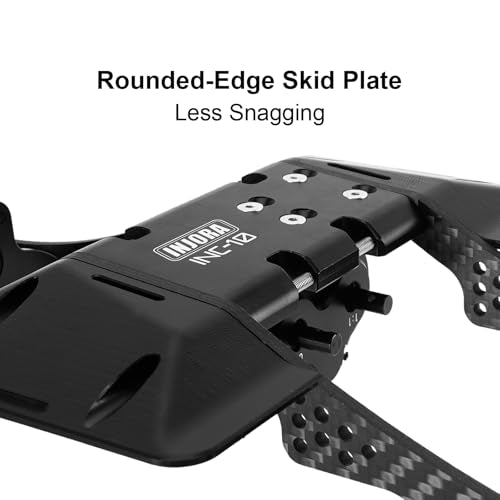 INJORA Front Mounted Transmission LCG Carbon Fiber Chassis Kit for 1/10 RC Crawlers Upgrade(INC-10F)