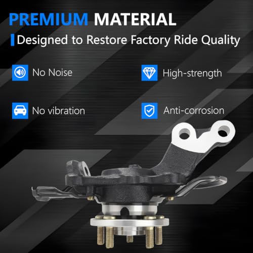 Steering Knuckle Wheel Hub Bearing Assembly Front Right | Compatible with Corolla 2009-2019, Matrix 2014-2019, 698-476 - size: Right