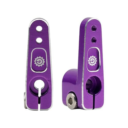 2PCS 15T SCX24 Servo Horn for EMAX ES08MA Suitable for Axial SCX24 AX24 90081 Etc 1/24 RC Crawler Car Upgrades (Purple) - color: Purple