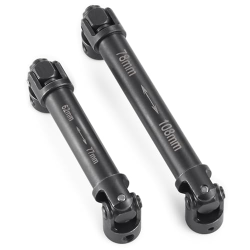 Drive Shaft Steel Front Rear Center Shaft | For 1/18 Axial UTB18 Capra 2WD, RC Crawler Car, Upgrade