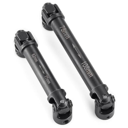 Drive Shaft Steel Front Rear Center Shaft | For 1/18 Axial UTB18 Capra 2WD, RC Crawler Car, Upgrade