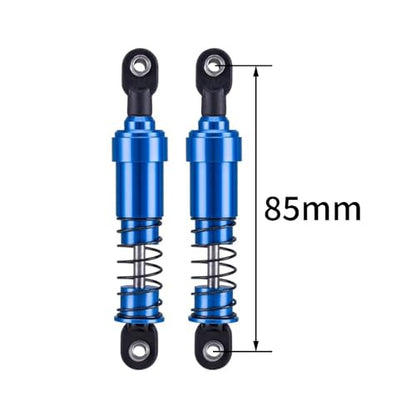 75mm-115mm Big Bore Shocks, RC Crawler Shocks for 1/10 RC Crawler LCG Chassis Gspeed V3 Element Enduro SCX10 TRX4 Gamde R1 Comp Builds DIY (Blue 85mm 2pcs) - color: Blue 85mm 2pcs