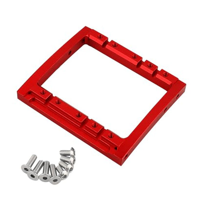 LCG Winch Dual Servo Mounts Bracket for 1/10 RC Rigs Crawler Capra SCX10 II Axle Comp TGH Rails LCG Chassis Kit Upgrade Part (red) - color: Red