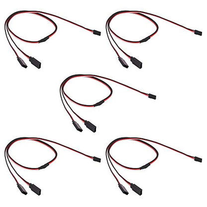 5pcs 24" / 600mm Servo Cable Y Harness Extension Cord 22awg 60 cores for RC Car Helicopter Servo Receiver Wire Lead(C145-5)