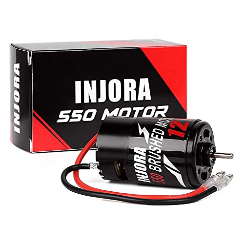 INJORA RC Motor 550 Brushed Motor and Servo 35KG High Torque Servo for RC Car Models Crawler Truck
