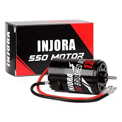 INJORA RC Motor 550 Brushed Motor and Servo 35KG High Torque Servo for RC Car Models Crawler Truck