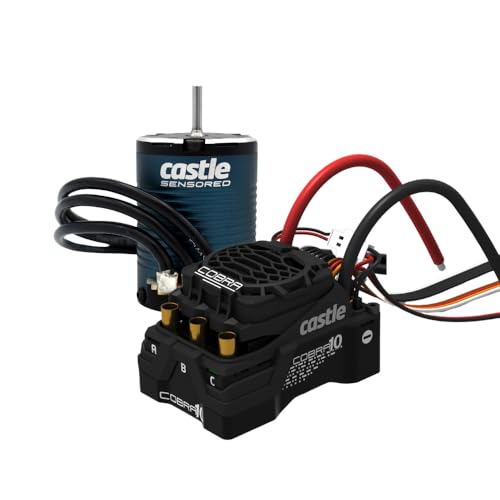 Castle Creations 010-0174-05 Cobra 10, 6S MAX, 25.2V MAX, 8A Peak BEC W/1406-1900KV SENSORED Motor